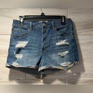 Women’s PacSun Blue Distressed Jean Shorts Size 30